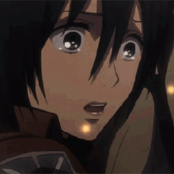 Mikasa Ackerman Tears Flowing Down