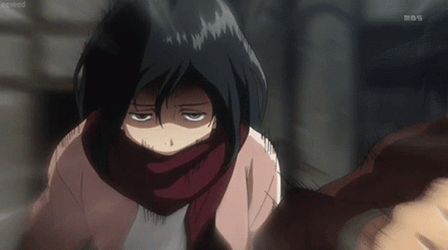 Mikasa Running Fast GIF