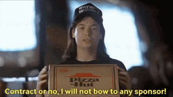 Mike Myers Pizza Hut Commercial Waynes World GIF