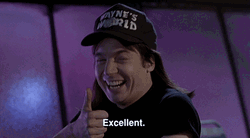 Mike Myers Thumbs Up Meme Wayne's World GIF