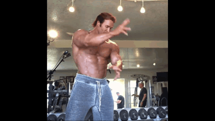 Mike O'Hearn Bodybuilding Poses GIF