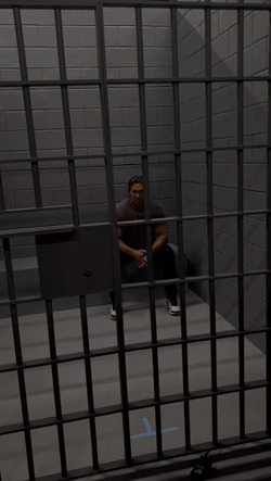 Mike O'Hearn Sitting In Prison Cell GIF