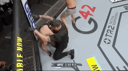 Mike Perry Being Hyper On The Ring GIF