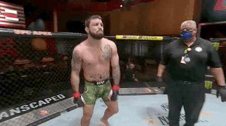 Mike Perry Getting Ready In The Ring GIF