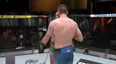 Mike Perry Hug In The Ring GIF