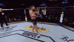Mike Perry Warming Up On The Ring GIF