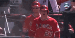 Mike Trout Bow And Cupid GIF