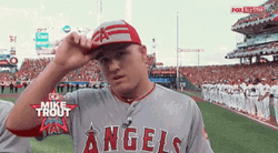 Mike Trout Hat GIF