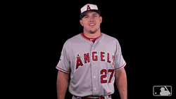 Mike Trout Sarcastic Laugh GIF