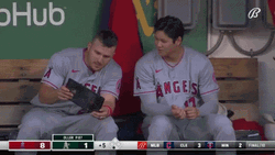 Mike Trout Talking To Shohei Ohtani GIF