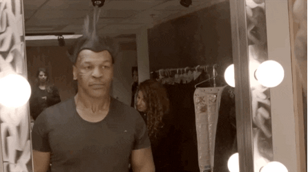 Mike Tyson Backstage Lip Sync Battle GIF