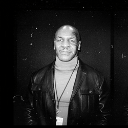 Mike Tyson Glittery Portrait Pose GIF