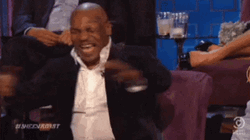 Mike Tyson Laughing Out Loud Clapping GIF