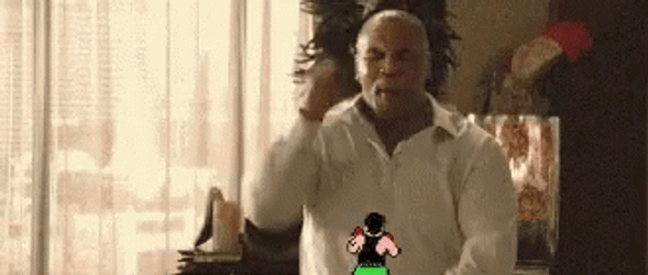 Mike Tyson Rapid Punches Air Boxing GIF