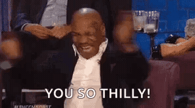 Mike Tyson Sitting Covering Ears Saying You So Thilly GIF