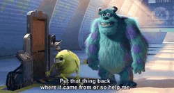 Mike Wazowski Being Really Excited Meme GIF