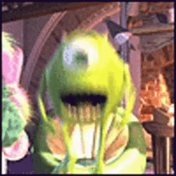 Mike Wazowski Excited Jumping Meme GIF