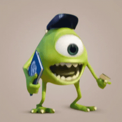 Mike Wazowski Holding A Book Meme GIF