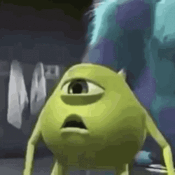 Mike Wazowski Making Face Meme GIF