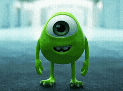 Mike Wazowski Monsters Inc One Eye Smiling GIF