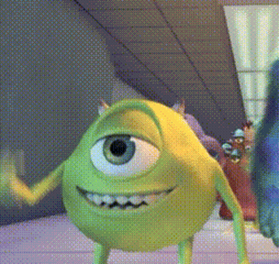 Mike Wazowski One-Eyed Monster GIF