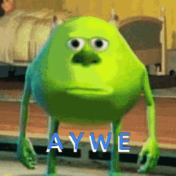Mike Wazowski Poker Face Meme GIF
