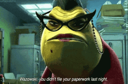 Mike Wazowski With Grumpy Roz Meme GIF
