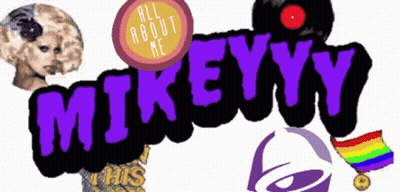 Mikeyy Logo With Taco Bell Logo GIF