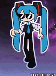 Miku Dancing In A Suit GIF