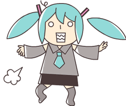 Miku Is Scared GIF