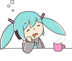Miku Is Sleepy GIF