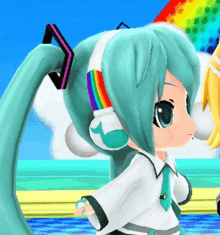 Miku Kissing A Girl GIF