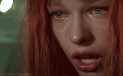 Mila Jovovich Single Tear Eye GIF