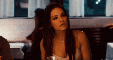 Mila Kunis Not Bad Squint And Nod GIF