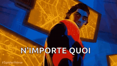 Miles Morales Standing In Front Of Monitor Saying N'importe Quoi GIF
