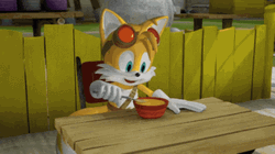 Miles Power Eating Excitedly GIF