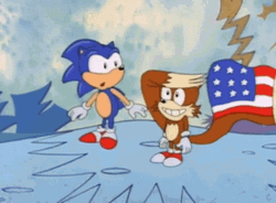 Miles Power Saluting The National Flag GIF