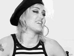 Miley Cyrus Black Hat GIF