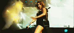 Miley Cyrus Having Concert GIF