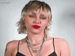 Miley Cyrus Red Lips GIF
