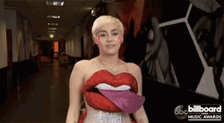 Miley Cyrus Silly Face GIF