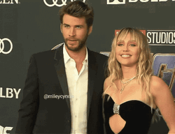 Miley Cyrus With Liam Hemsworth GIF