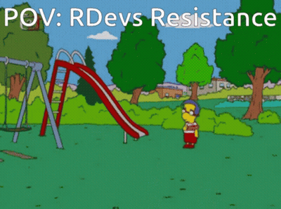 Milhouse Playing Frisbee Pov Rdevs Resistance GIF