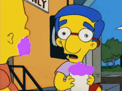 Milhouse Van Houten Drinking Slurpee GIF