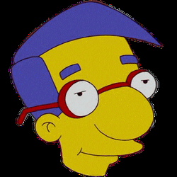 Milhouse Van Houten Eyebrows Up  GIF