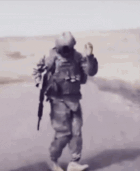 Military Foot Works On Duty GIF