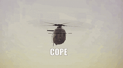 Military Helicopter Flying With Cope GIF