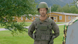 Military In Tactical Vest GIF