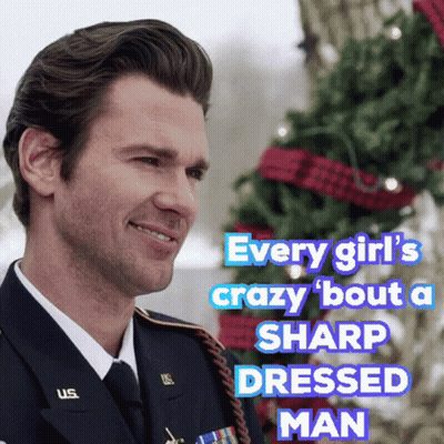Military Man Every Girl's Crazy Bout A Sharp Dressed Man GIF