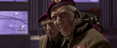Military Man Saying Heh Heh Heh GIF